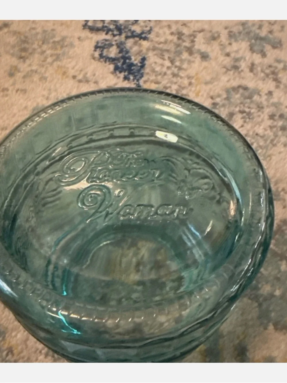 The Pioneer Woman Aqua Glass Canister with Lid